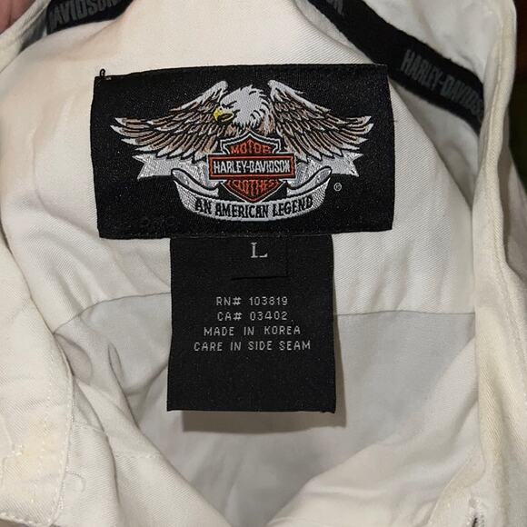 HARLEY DAVIDSON button down collared embroidered shirt XL - Picture 2 of 7